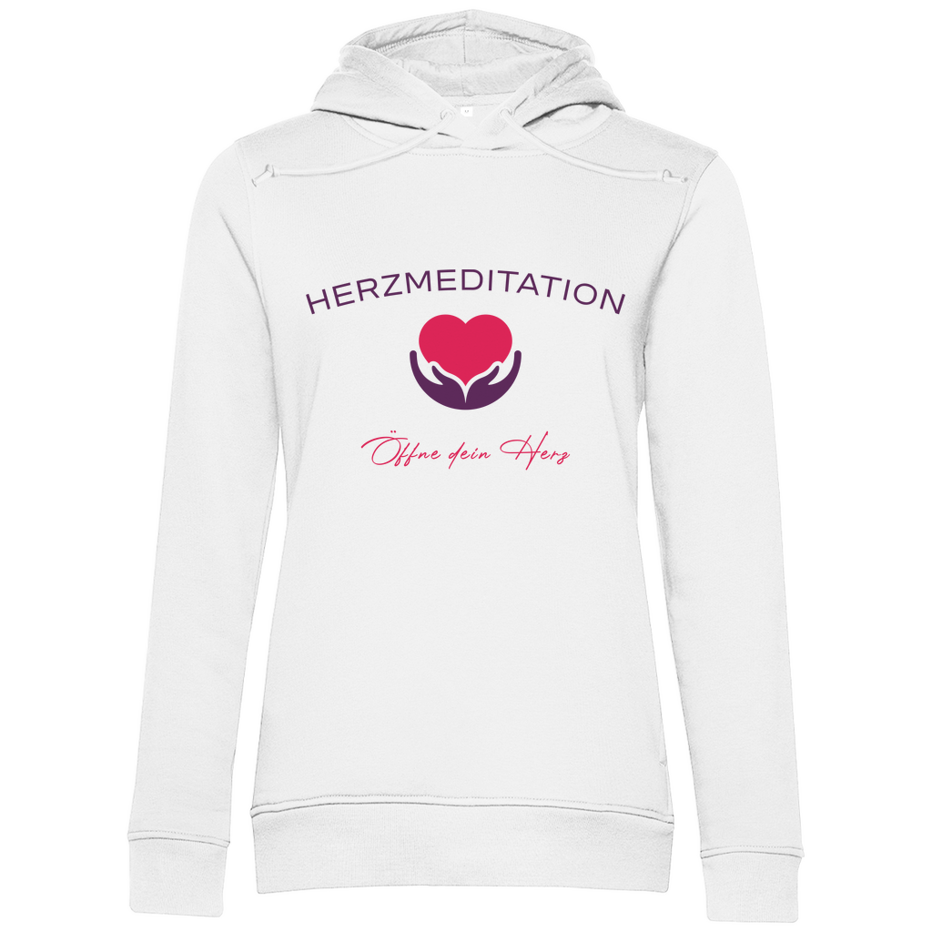 Damen Premium Bio Hoodie Öffne dein Herz