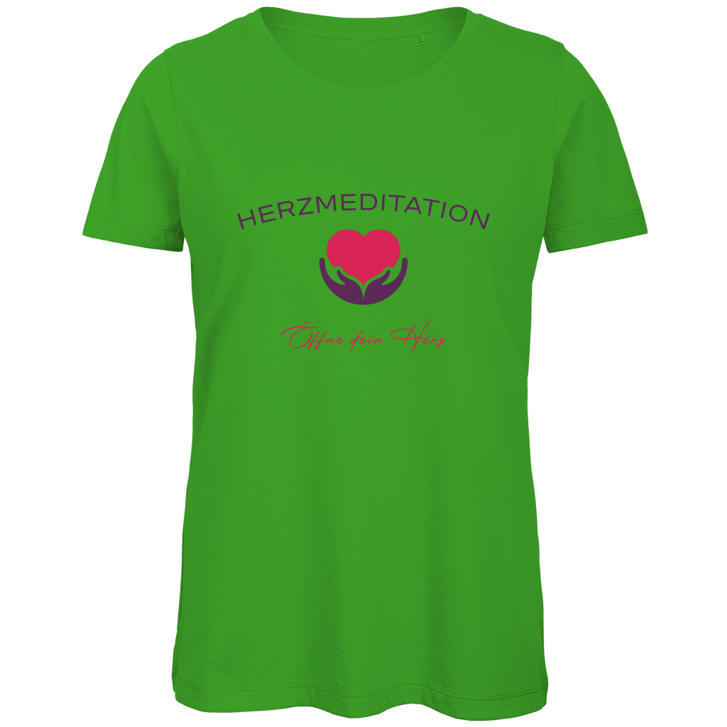 Damen Premium Bio T-Shirt Öffne dein Herz