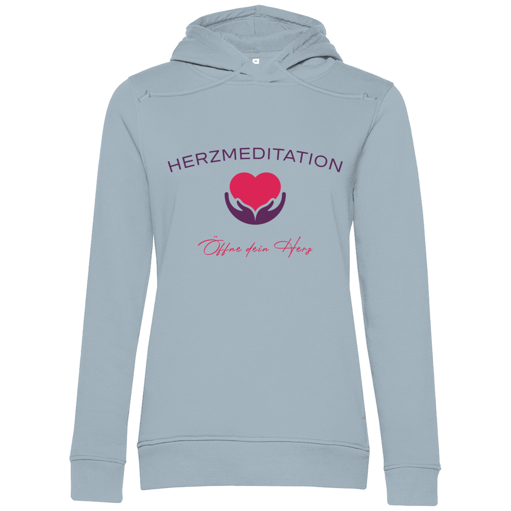 Damen Premium Bio Hoodie Öffne dein Herz