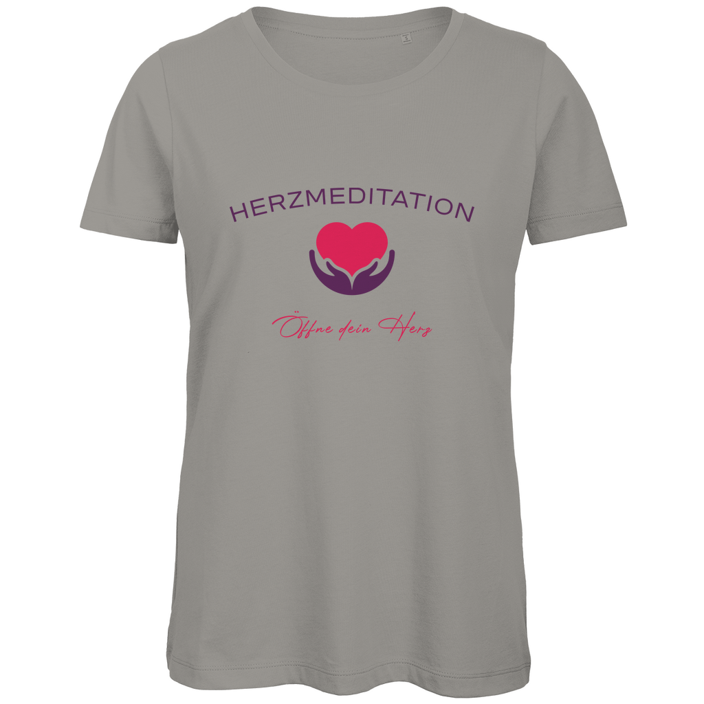 Damen Premium Bio T-Shirt Öffne dein Herz