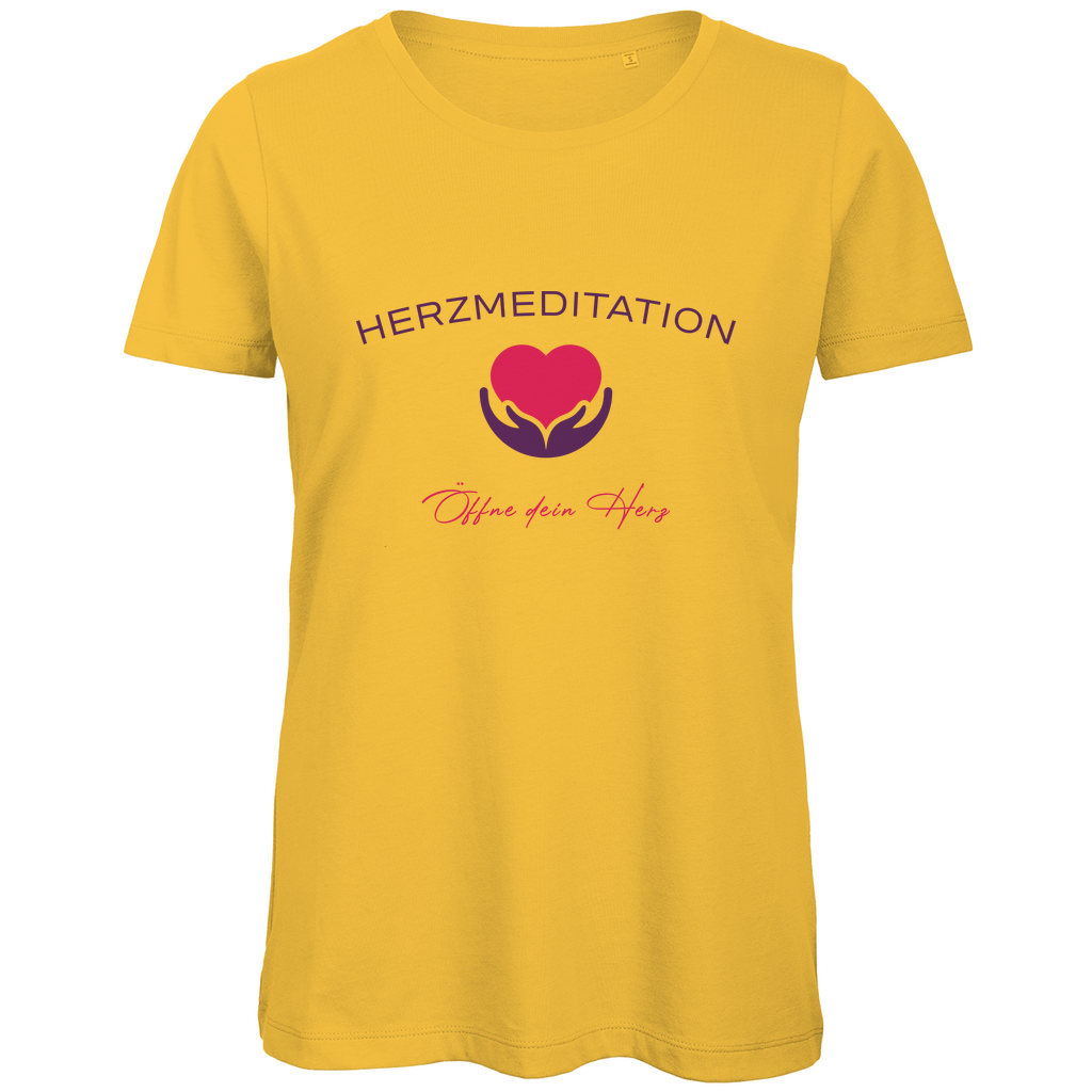 Damen Premium Bio T-Shirt Öffne dein Herz