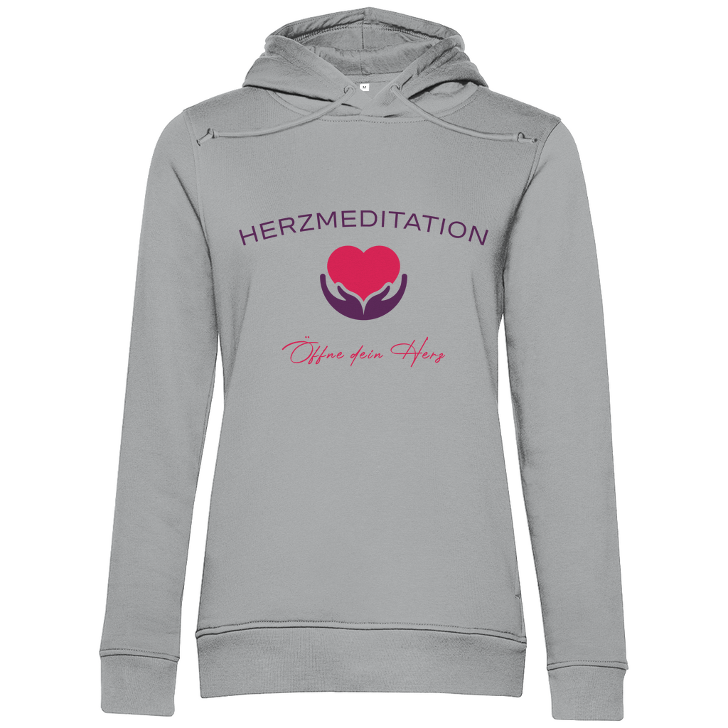 Damen Premium Bio Hoodie Öffne dein Herz