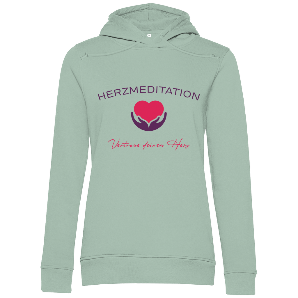 Damen Premium Bio Hoodie Vertraue deinem Herz
