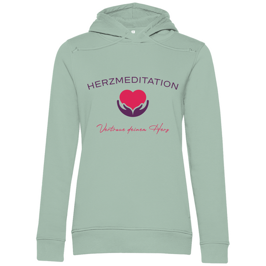 Damen Premium Bio Hoodie Vertraue deinem Herz