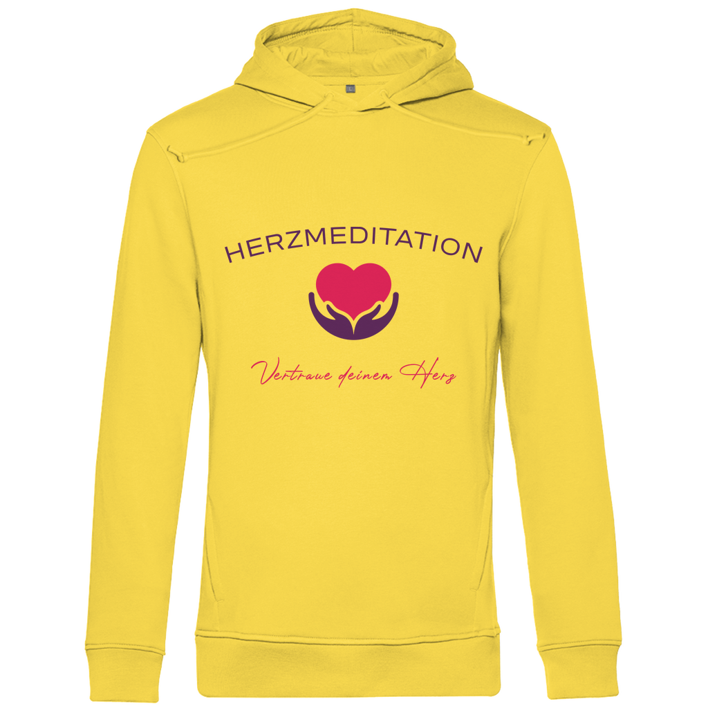 Herren Premium Bio Hoodie Vertraue deinem Herz