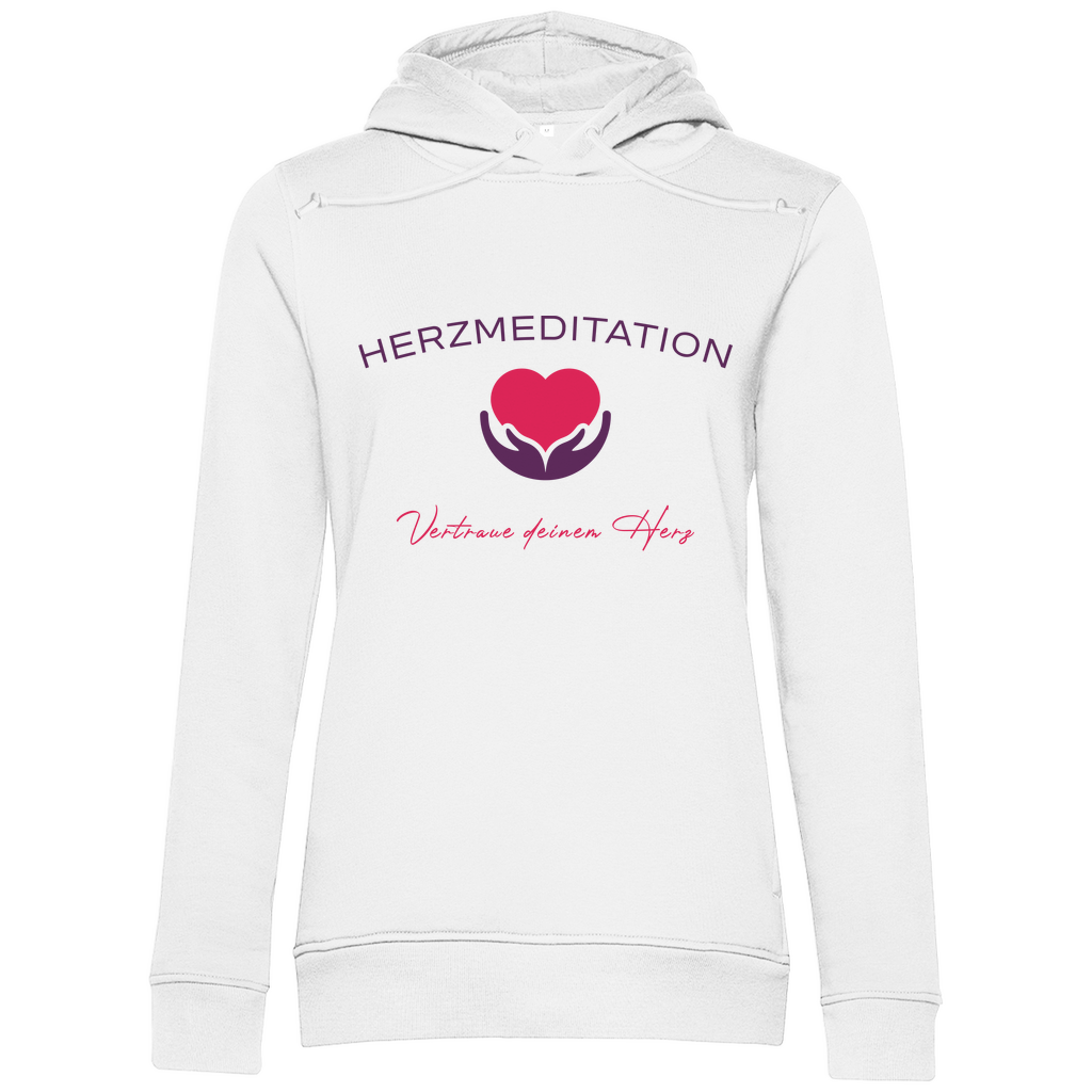 Damen Premium Bio Hoodie Vertraue deinem Herz
