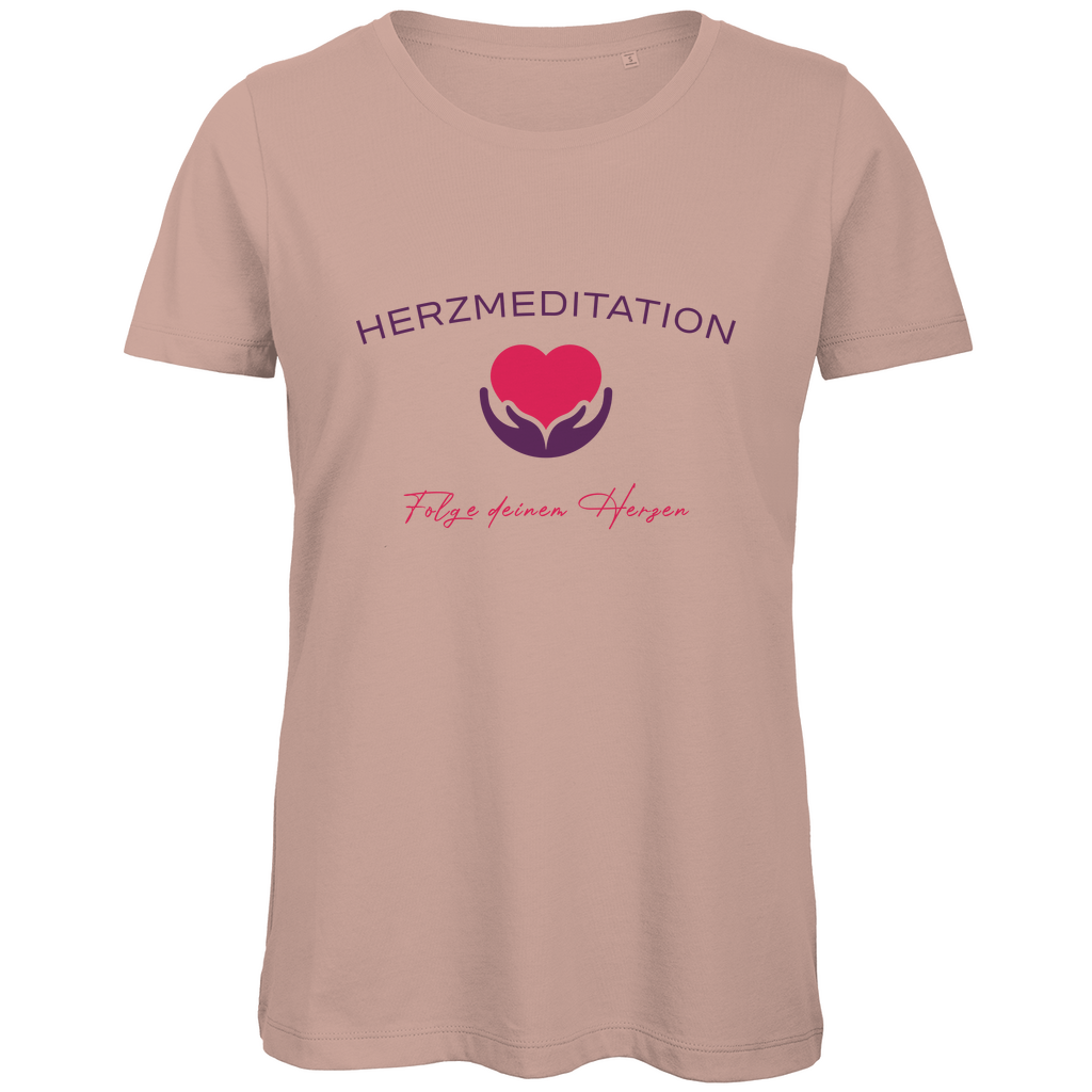 Damen Premium Bio T-Shirt Folge deinem Herzen