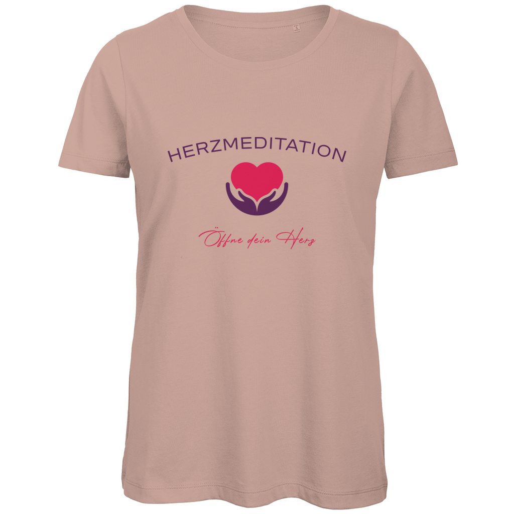 Damen Premium Bio T-Shirt Öffne dein Herz