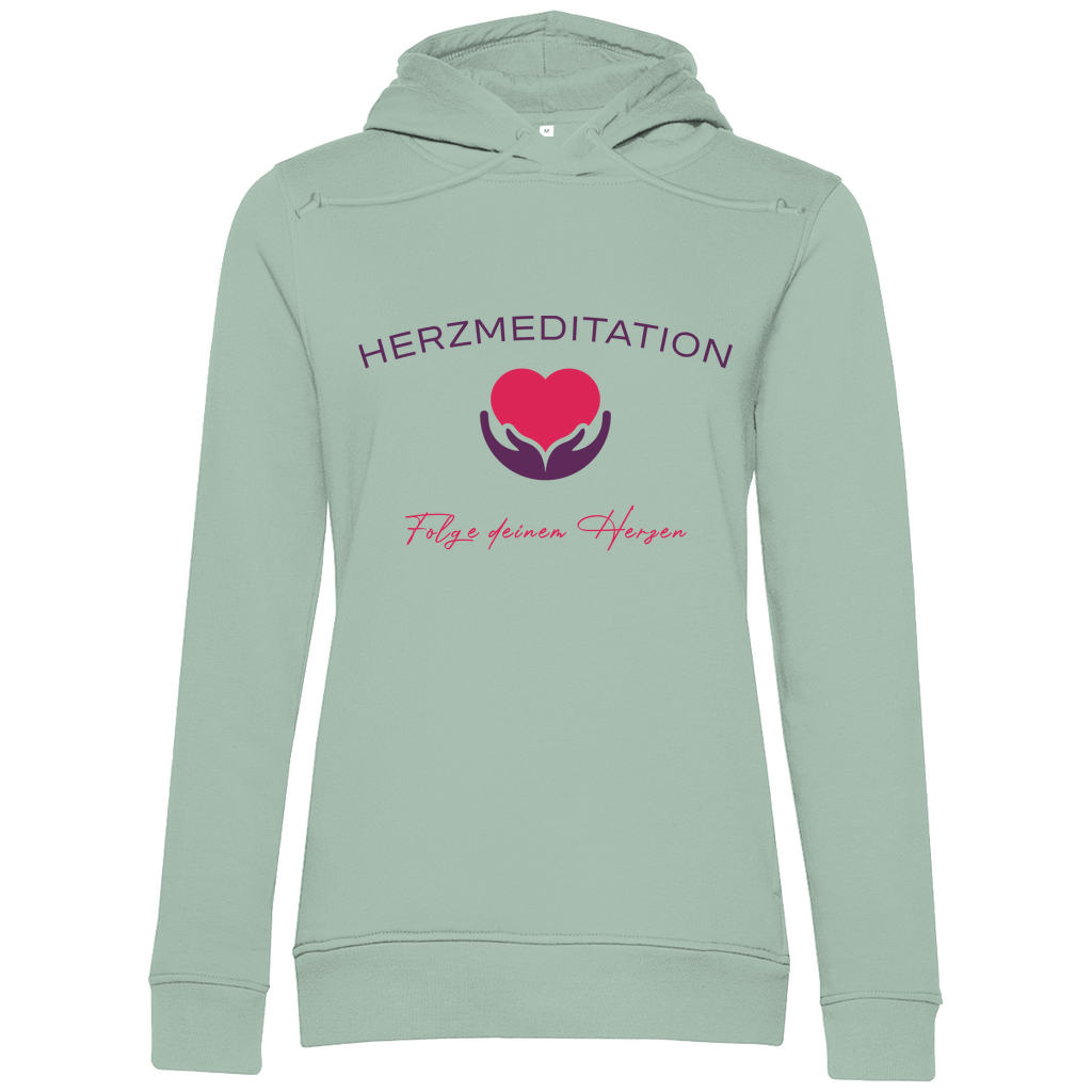 Damen Premium Bio Hoodie Folge deinem Herz
