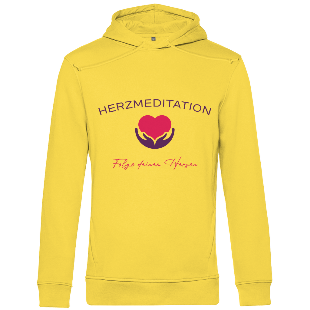 Herren Premium Bio Hoodie Folge deinem Herz