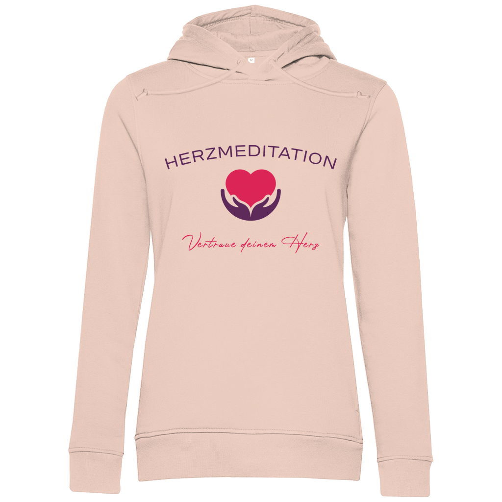 Damen Premium Bio Hoodie Vertraue deinem Herz